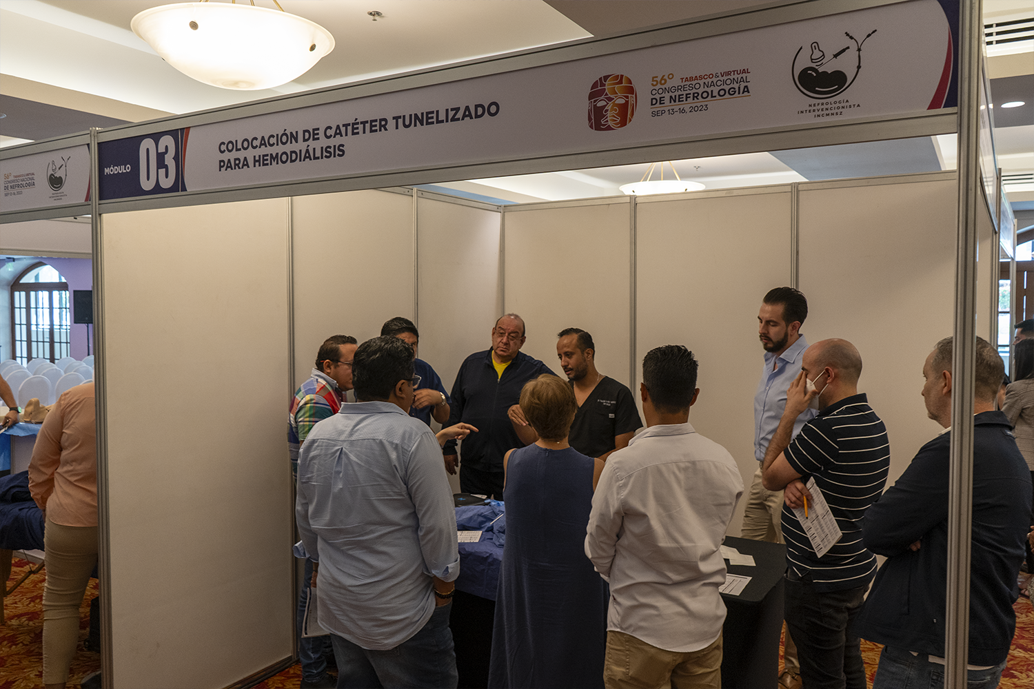 Área de networking del Congreso Nacional de Nefrología 2023