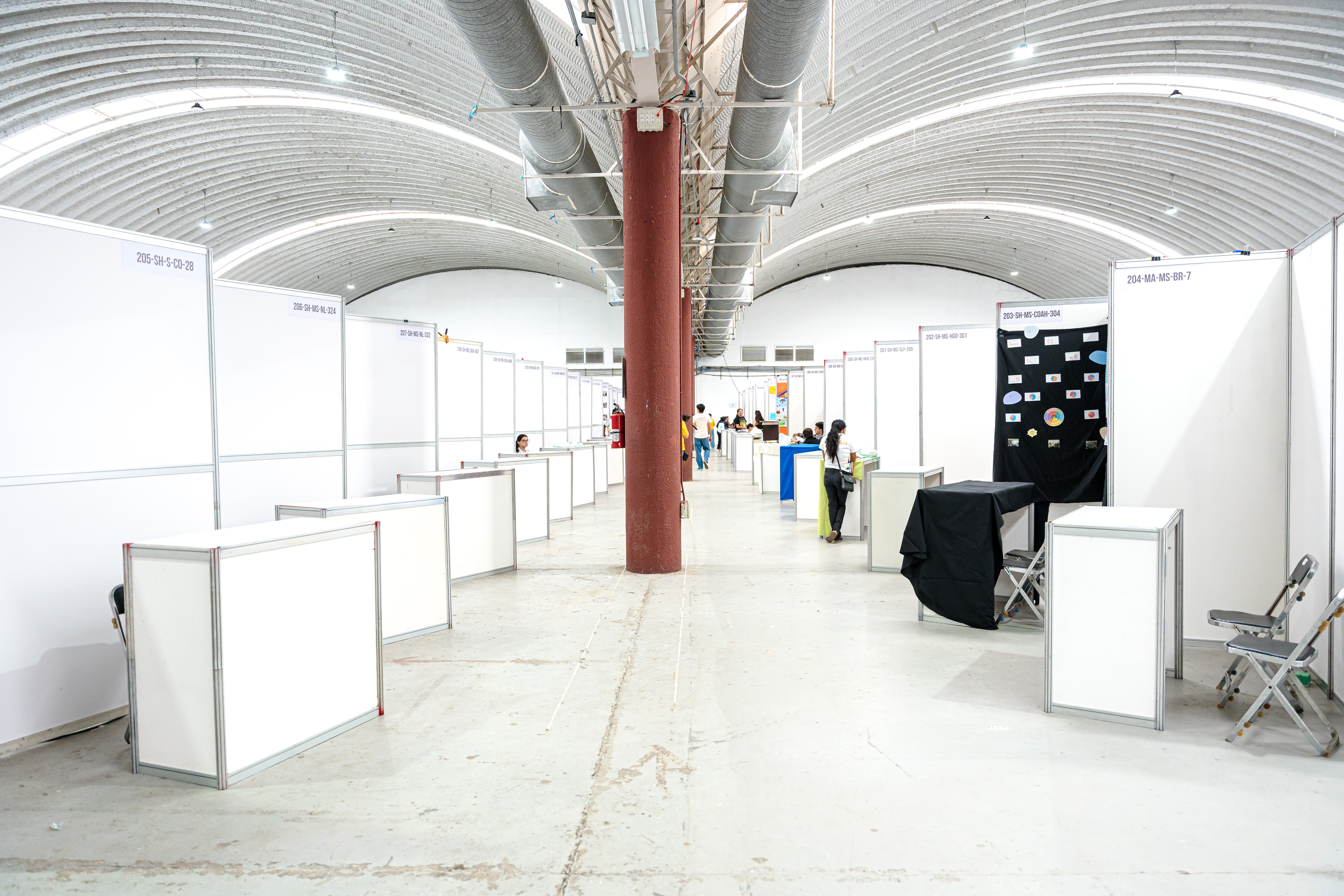 Stands montados para ExpoCiencias Nacional Tabasco 2024