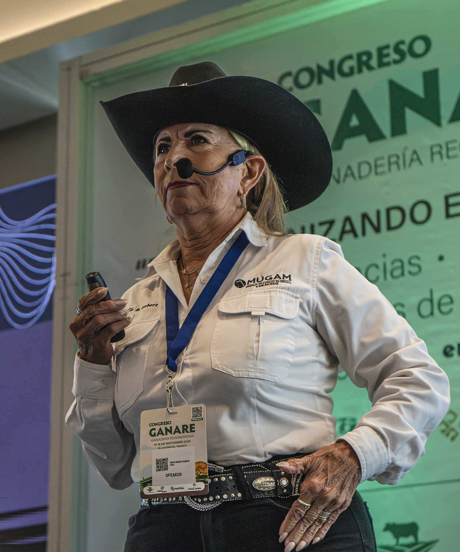 Conferencista durante GANARE 2025