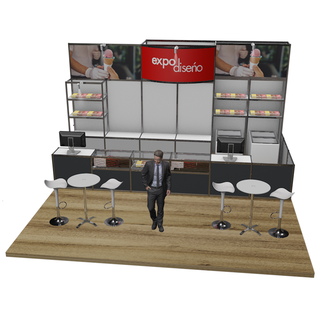 Stand Octanorm cabecera 6x3